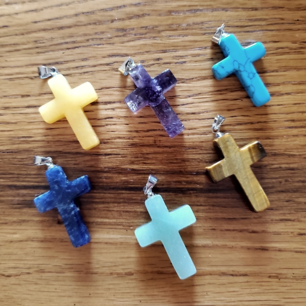 CROSSES - SEMI PRECIOUS STONES